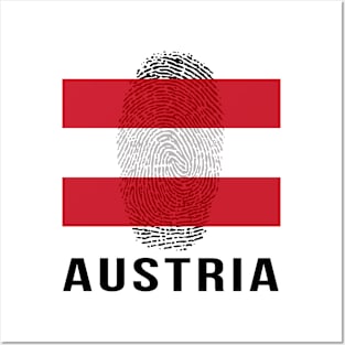 Austria Flag DNA Posters and Art